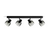 Reflektor-Deckenleuchte 4x E14 LED Black Sleet Philips