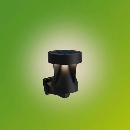 Gartenwandlampe Solar Outdoor Fassade LED 1.8W 200lm 2700K mit Dämmerungssensor Schwarz Avery Philips