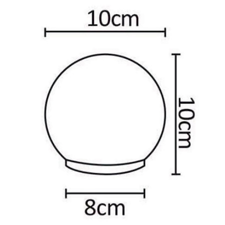 Solar-LED-Gartenkugel-Bodenlampe dekorativ 10cm 3000K IP44