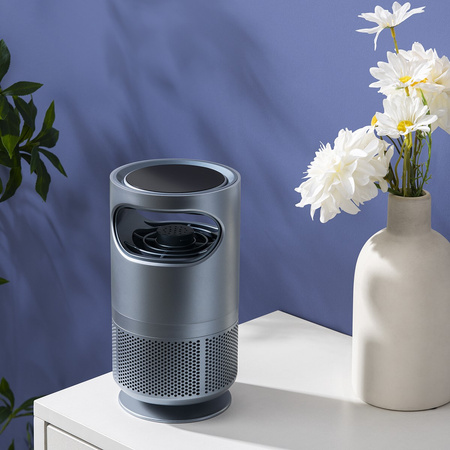 UV-Insektizid-Fallenlampe Elektrische Stehlaterne mit Ventilator 8xSMD 5W LED Grau VA0193 VAYOX