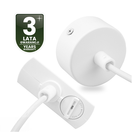 NETZADAPTER FÜR STROMSCHIENE 1F WEISS LEUCHTEND