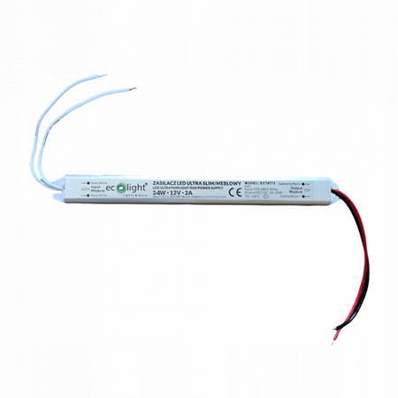 Modulares Netzteil für LED-Streifen Konstantspannung Ultra SLIM 2A 24W Ecolight