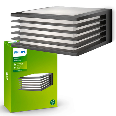 LED Gartenleuchte Wandleuchte SHADES myGarden E27 IP44 Anthrazit PHILIPS