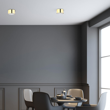 DALLAS GOLD Spot Halogen-Deckenleuchte Gold Rund GX53 6096 TK Lighting