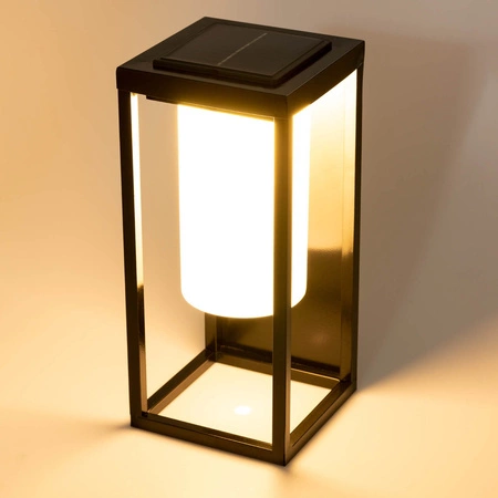 LED-Außen-Solarlampe für den Garten stehend 3000K IP44 28,5cm Dämmerungssensor