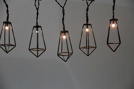 LED-Gartengirlande Batterie 2,1m 2xAA ALBORG Schwarz GOLDLUX (Polux)