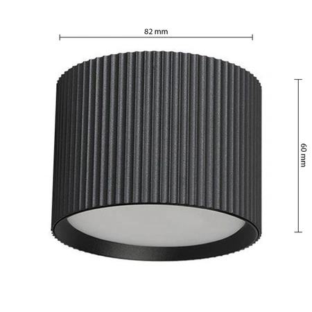 Aufputz Halogenröhre Reflektor Spot GX53 Rund Schwarz Gisele Masterled