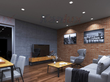 Quadratische Halogen-Deckenleuchte APRILA MR16 GU10 mattweiß IP20 Kanlux