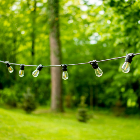 Lichterkette für den Außenbereich Gartengirlande 20 m 20 xE27 LED 1,3 W