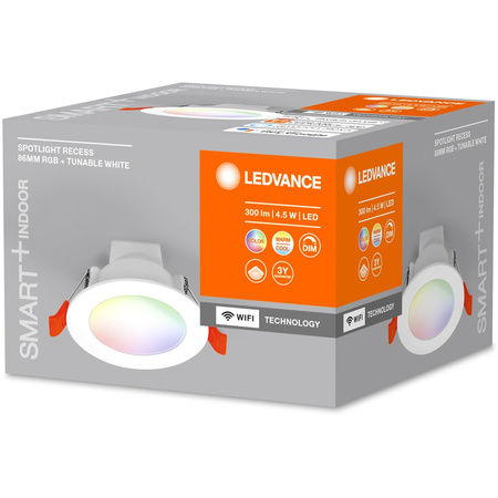 Unterputz-LED-Panel SPOT 4,5W RGB CCT 8,6cm SMART+ WIFI LEDVANCE