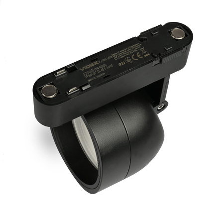 Magnetische LED-Schienenleuchte 18W 1700lm 4000K Neutral CRI90 36° Schwarz VIDEX