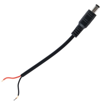 DC 2,1 / 5,5 mm Netzstecker MONTAGE MIT 15 cm KABEL