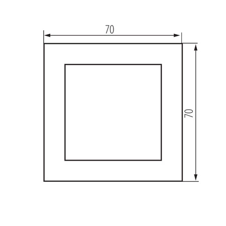 Mini-Einbaugehäuse IP40 Weiß OFFICE Kanlux