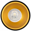 Aufputz-Halogenleuchte Aluminium SPOT TUBA für LED GU10 Schwarz - Gold