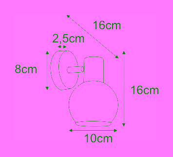 Doppelwandleuchte K-8003-2G aus der GALAXY I-Serie 2xE14 Kaja