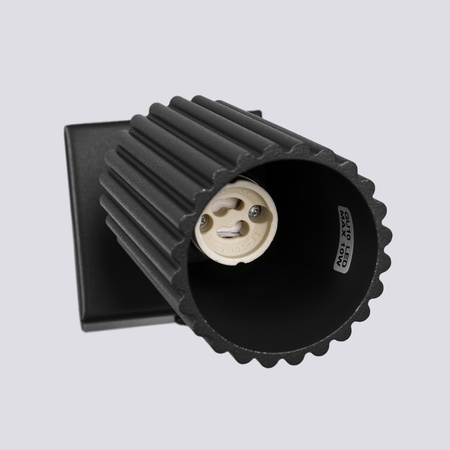 Wandleuchte Wandleuchte Reflektor Tuba Spot GU10 Schwarz Carbon Deep Space SL.1578 Sollux