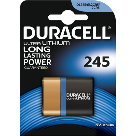 LITHIUMBATTERIE DURACELL ULTRA DL 245 2CR5 6V Blister 1 Stk.