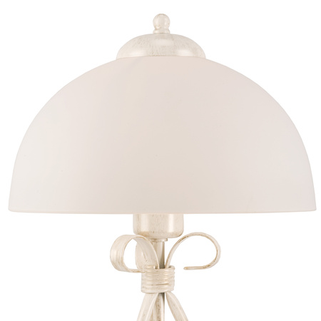 ADELLE E27 Weiß Klassisch LN-1.6 Lamkur Schreibtisch Nachttischlampe