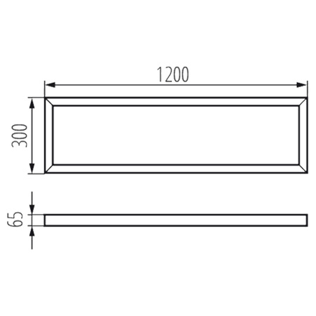 Aufbaurahmen für ADTR-H LED Panel 120 x 30 cm KANLUX