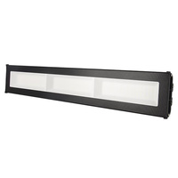 Industrielle lineare LED-Hochregallampe 150W 16500lm 5000 Cold 110° Schwarz IP65 Masterled
