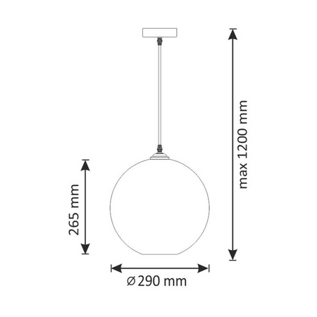 UMEA IL MIO Kugel-Deckenhängelampe im Boho-Stil Stahl + Kabel 1xE27 GOLDLUX (Polux)