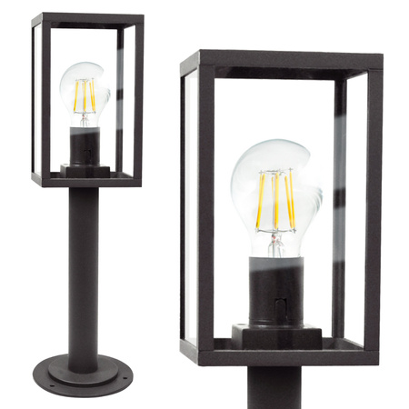 Malmo Garten-Stehleuchte für LED E27 Höhe 48 cm Graphit – GOLDLUX (Polux)