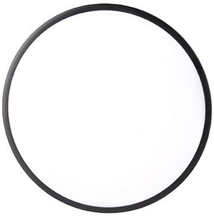 Decken LED Deckenleuchten, Wandleuchte, rund, 3960 lm, 50 W, 4000 K, IP22, Schwarz