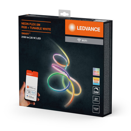 Dekorativer LED-Streifen 20W RGB+CCT SMART+ WiFi NEON Flex 5m IP65 LEDVANCE