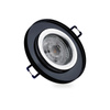 Glas-Einbaustrahler GU10, MR16 Einbauspot HALOGEN Runde Fest Schwarz ARIEL LUMILED