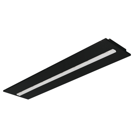 LED-Panel-Deckenleuchte 25W 120x30cm 3650lm 3000K Warm 60° Bündig montiert Schwarz Kanlux