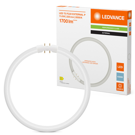 LED-Rad-Leuchtstoffröhre 2GX13 T5 11.6W 1700lm 6500K Kalt 120° Ledvance