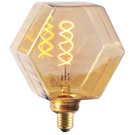 Dekorative LED Lampe E27 FILAMENT LB160 4W 260lm 1800K Warm 320° DecoVintage Amber GOLDLUX (Polux)