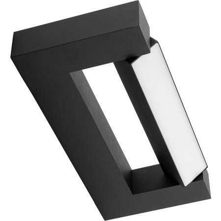 ASTER Wand-LED-Wandleuchte über Spiegel 2x4W 560lm Schwarz Neutral 30cm IP54 auf/ab 360°