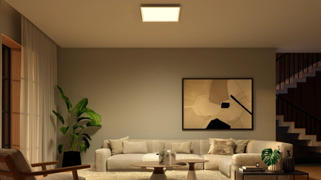 LED-Panel Deckenanbauleuchte 60x60 cm 60W 4150lm IP20 Weiß und Farbe Ambiance RGB + TW Weiß Smart SMART Zigbee Bluetooth Surimu Philips HUE