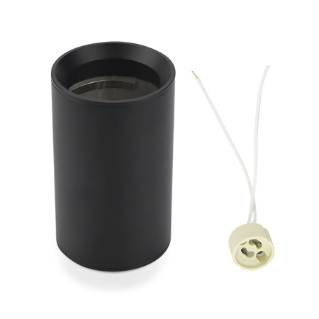 Spot-Deckenleuchte GU10 rund schwarz VT-807 V-TAC