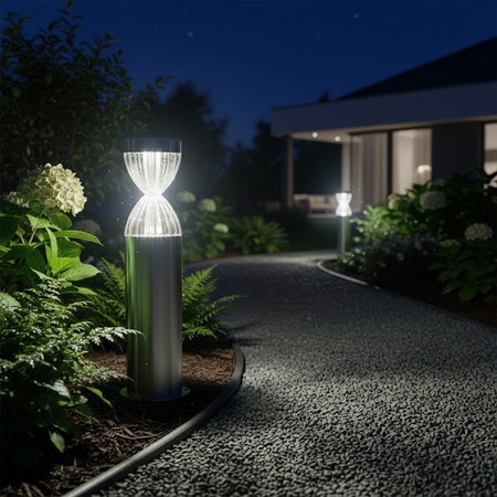 LED-Gartenlampe 6W 6500K Adria GOLDLUX (Polux) niedriges Silber