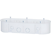 Dreifach-Unterputz-Endkasten mit PK60-Montageschrauben für F-ELEKTRO-Gipsplatten