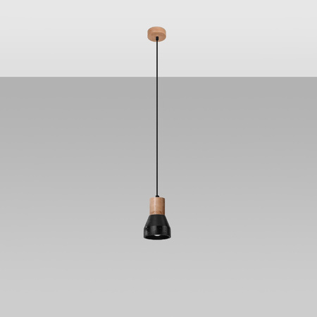 LED-Hänge-Deckenleuchte QUBIC E27 Schwarz SOLLUX