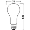 LED-Lampe E27 A60 18W = 150W 2452lm 2700K Warm 330° Glühfaden Dimmbar OSRAM SUPER STAR