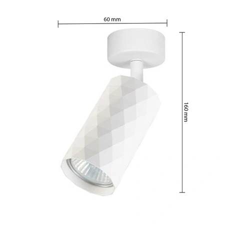 Wandlampe Spotlight Wandlampe GU10 Movable Weiß Glamour Masterled