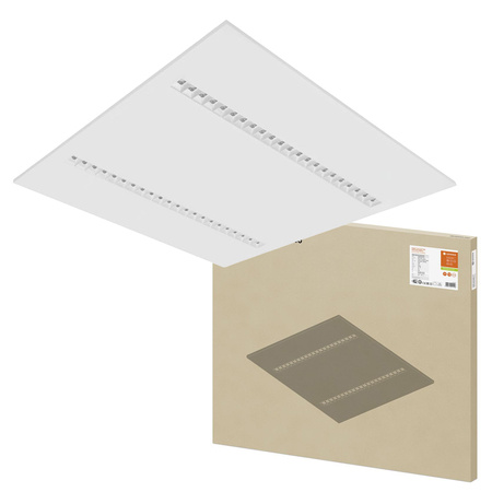 LED-Panel Büroleuchte Deckenleuchte 33W 4000lm 4000K Neutral bündig montiert Weiß 60x60cm UGR16 IndiviLED® Ledvance