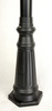 Outdoor-Gartenlampenmast LATERNE E27 Prince OGMWN 3 O 195-295cm schwarz Su-Ma