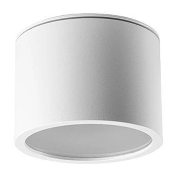 GRANDI LED Aufbau-Halogen-Deckenleuchte GX53 IP54 Rundrohr weiß