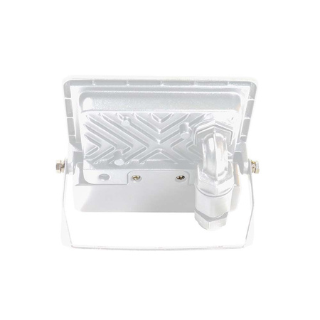 LED Fluter 10W 735lm 6500K IP65 Weiß mit Muffe, Bewegungssensor und CUT-OFF-Funktion Samsung Chip VT-118S-W V-TAC