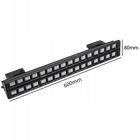 LED-Schienenleuchte 3 Phasen 48W 4000K 60 cm