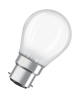 LED-Lampe P45 Ball B22d 4W = 40W 470lm 2700K Warm 300° Retrofit Glühfaden CLASSIC Osram