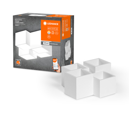 LED Deckenleuchte 22W SMART+ WiFi CCT Dimmbar Modern Weiß SWAN LEDVANCE