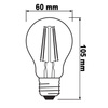 LED-Lampe E27 A60 6,5W = 55W 725lm 2400K Warm 360° OSRAM Vintage 1906