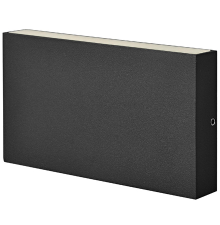 LED-Gartenwandleuchte oben und unten schwarz 11W 2 x 450lm IP44 rechteckig CHICAGO GOLDLUX (Polux)