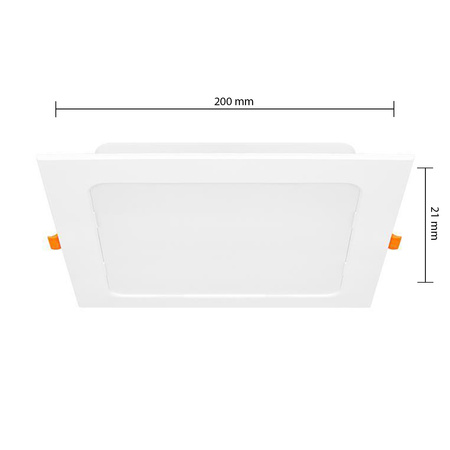 LED-Panel-Deckenleuchte 18W 1440lm 2700/4000/6500K CCT 120° Einbauleuchte Quadratisch Weiß Bingo Masterled